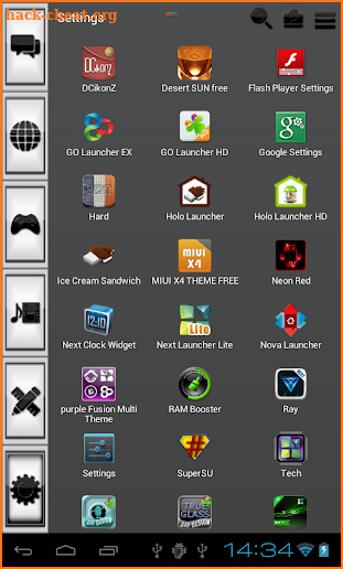 Smart Launcher GSLTHEME Black screenshot