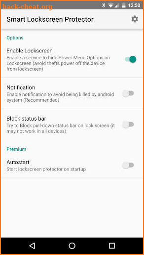 Smart Lockscreen protector screenshot