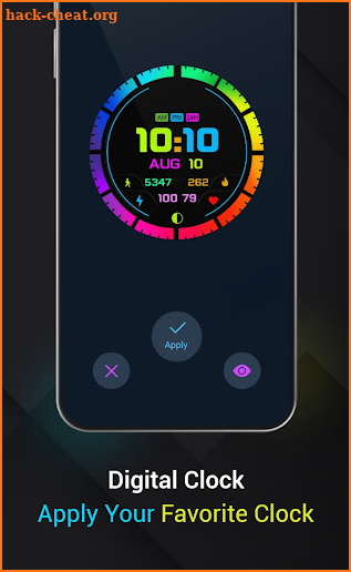 Smart Neon Night Voice Clock screenshot