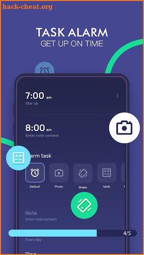 Smart O'Clock-Alarm Clock with Missions for Free screenshot