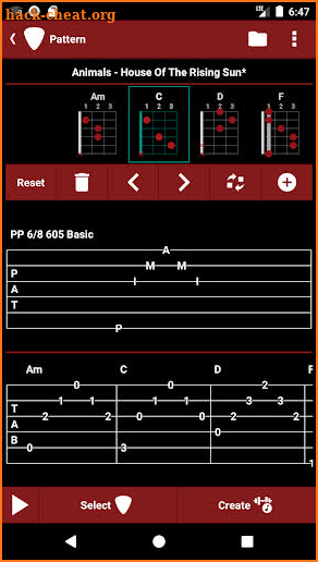 s.mart Pattern (finger picking trainer) screenshot