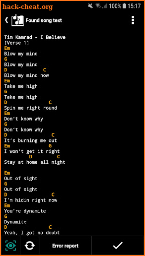 s.mart Song Analyzer (Chords) screenshot