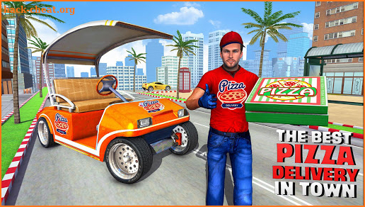 Smart Taxi Pizza Delivery Boy: New Driving Games screenshot