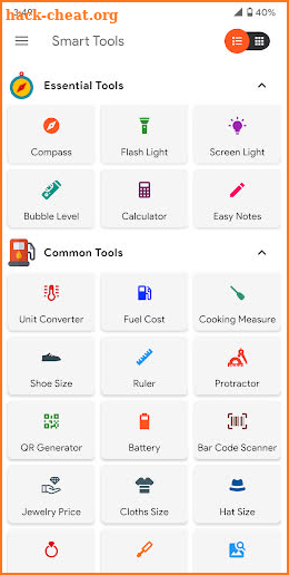 Smart Tools : Compass, Calculator, Ruler, Bar Code screenshot