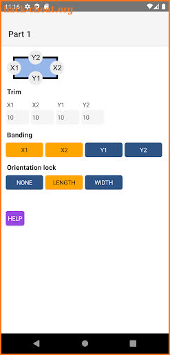 SmartCut CutList Optimizer screenshot