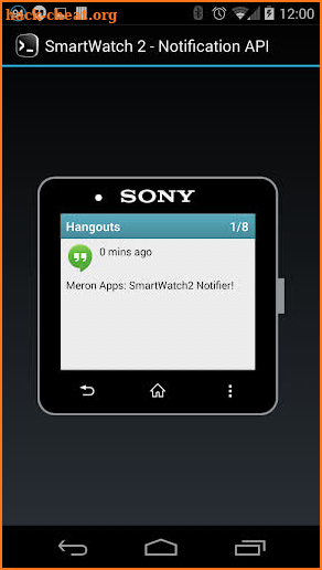 SmartWatch2 Notifier screenshot