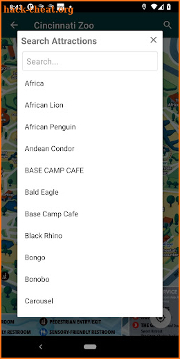 SmartZooMap - Cincinnati Zoo screenshot