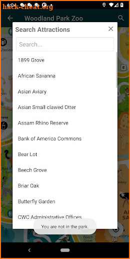SmartZooMap - Woodland Park Zoo screenshot