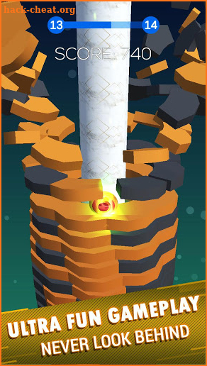 Smash Hit-Stack Ball Tower & Helix ball Jump 3D screenshot