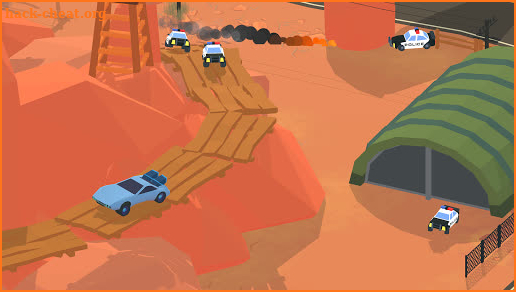 Smash racing: drive from cops, make an epic crash! screenshot