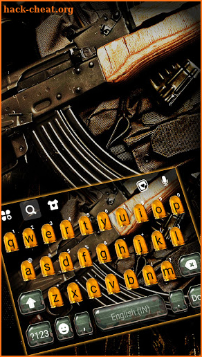 SMG Gun Bullets Keyboard Background screenshot