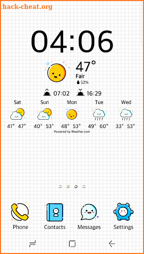 Smiling Weather Icons Set for Chronus screenshot