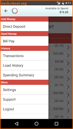 smiONE Visa Prepaid Card screenshot