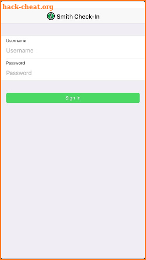 Smith Check-In screenshot