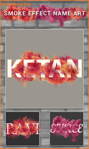 Smoke Effect Name Art screenshot