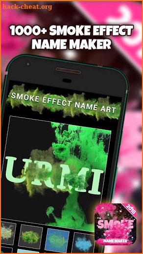 Smoke Effect Name Art Maker screenshot