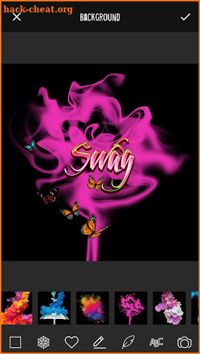 Smoke Graffiti Name Art Maker screenshot