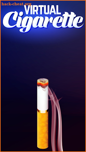 Smoking virtual cigarette screenshot