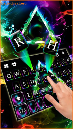 Smoky Hipster Triangle Keyboard Theme screenshot