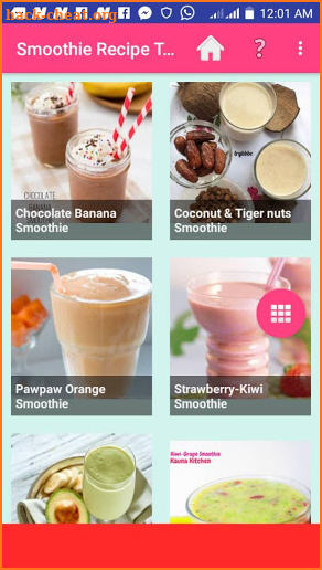 SMOOTHIE RECIPE TUTORIALS screenshot