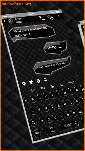 SMS Black Keyboard screenshot