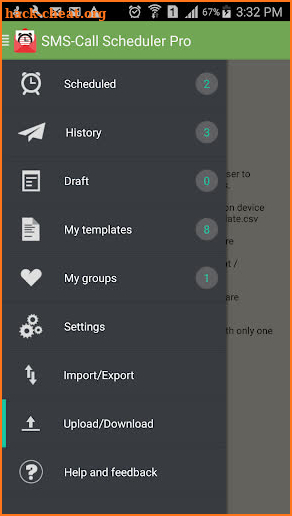 SMS-Call Scheduler Pro screenshot