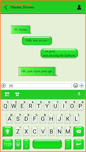 SMS Chatting Keyboard screenshot