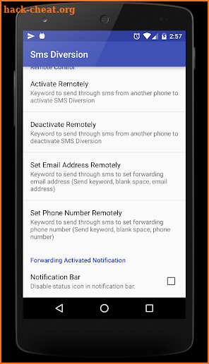 SMS Diversion Pro screenshot