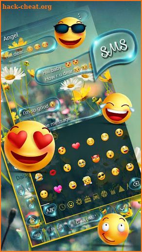 SMS Flower Keyboard screenshot