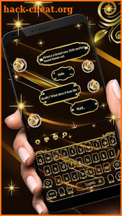 SMS Glory Luxury Keyboard Theme screenshot