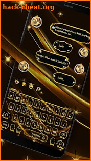 SMS Glory Luxury Keyboard Theme screenshot