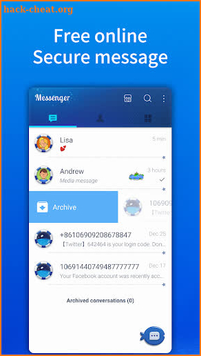 SMS Messenger - Ocean & Sea Theme screenshot