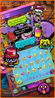 SMS Street Style Colorful Graffiti Keyboard screenshot