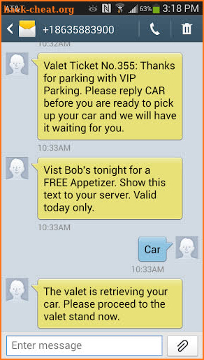 SMS Valet screenshot