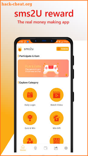 sms2U reward - Daily Earning app screenshot