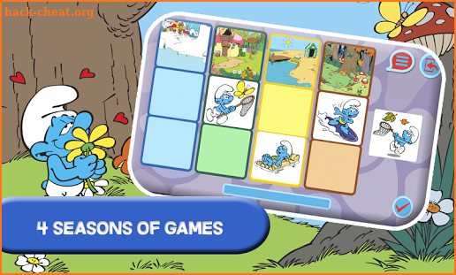 Smurfs and the four seasons screenshot