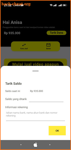 SnackVideo TikTok Penghasil Uang 2022 - Konten Job screenshot