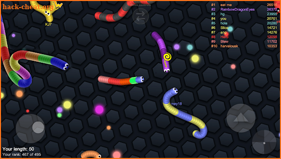 Snake Vs Worm IO screenshot