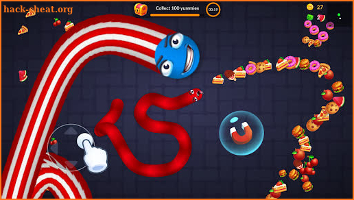 Snake vs Worms: Fun .io Zone screenshot