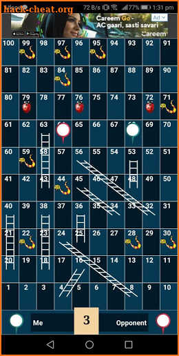 Snakes and ladders twisted - tricky snakes screenshot