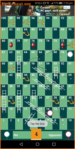 Snakes and ladders twisted - tricky snakes screenshot