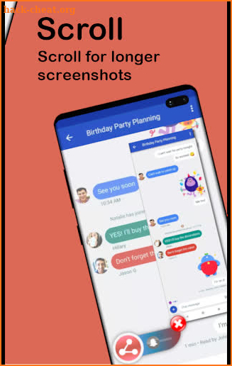 Snap Scroll Share: Long Screenshot No Notification screenshot