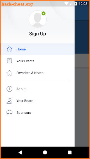 SNAPP Group Events screenshot