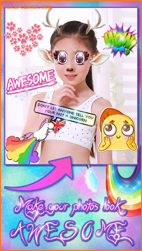 Snappy Photo Editor Stickers screenshot