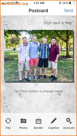 SnapShot Postcard App screenshot