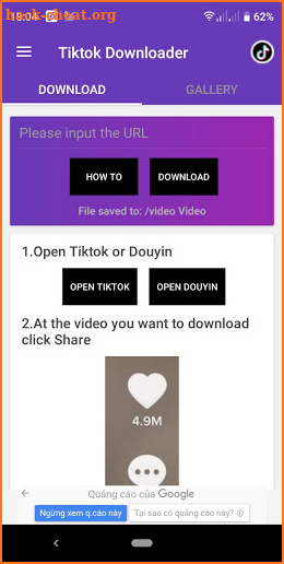 SnapTik Video Downloader TikTok Without Watermark screenshot