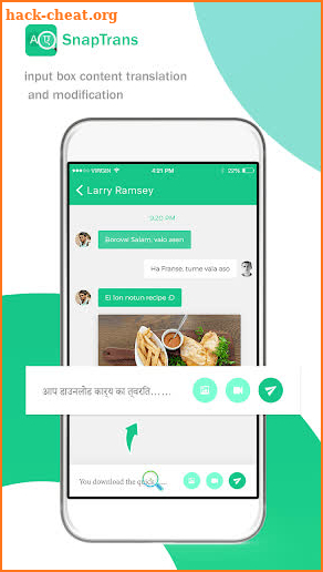SnapTrans - language translate,  Post translate screenshot