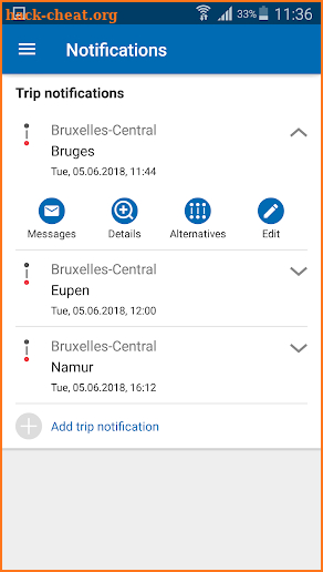 SNCB National: train timetable/tickets in Belgium screenshot