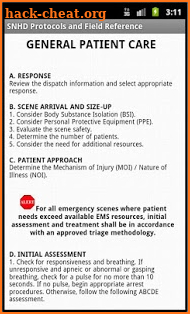 SNHD Protocols/Field Reference screenshot