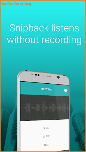 Snipback - Lifehacker smart voice recorder PRO HD screenshot